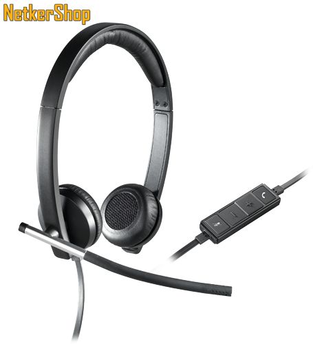 Logitech H650E fekete USB mikrofonos Fejhallgató/Headset (2 év garancia)