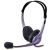 Genius HS-04S fekete/lila mikrofonos Fejhallgató/Headset (1 év garancia)
