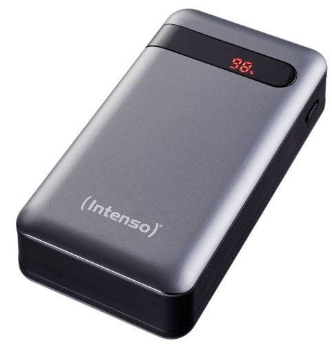 Powerbank külső akku 20000mAh USB/USB-C QC3 PD kijelzős Antracit PD20000 Intenso (7332354)