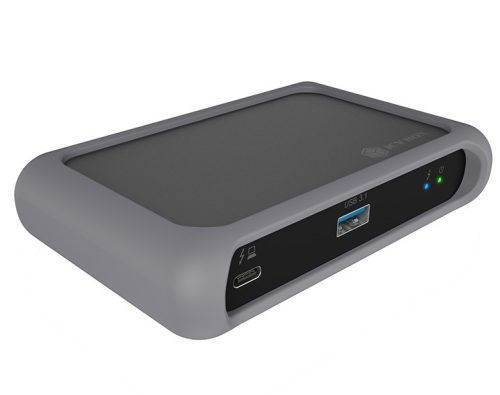 USB-C Hub 4 portos Thunderbolt 4 szürke-fekete Raidsonic IcyBox (IB-HUB801-TB4)