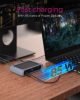USB-C Hub 4 portos Thunderbolt 4 szürke-fekete Raidsonic IcyBox (IB-HUB801-TB4)