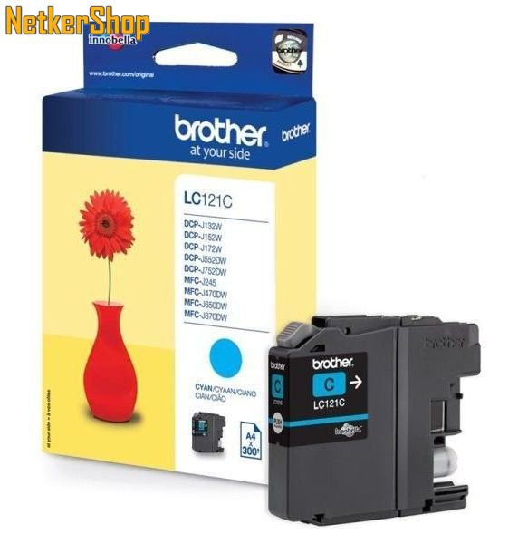Image of Brother LC-121C Cyan eredeti tintapatron (1 év garancia)