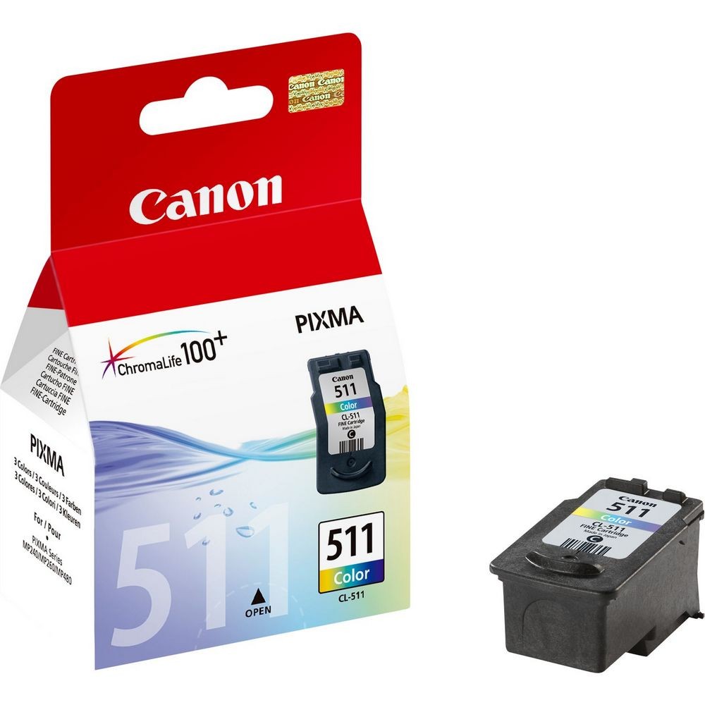 Image of Canon CL-511 színes (2972B001) eredeti tintapatron (1 év garancia)