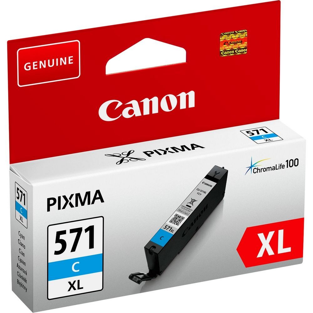 Image of Canon CLI-571XL cián (0332C001) eredeti tintapatron (1 év garancia)