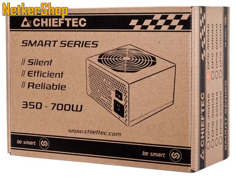 Image of Chieftec 500W GPS-500A8 12cm 80+ BOX Tápegység