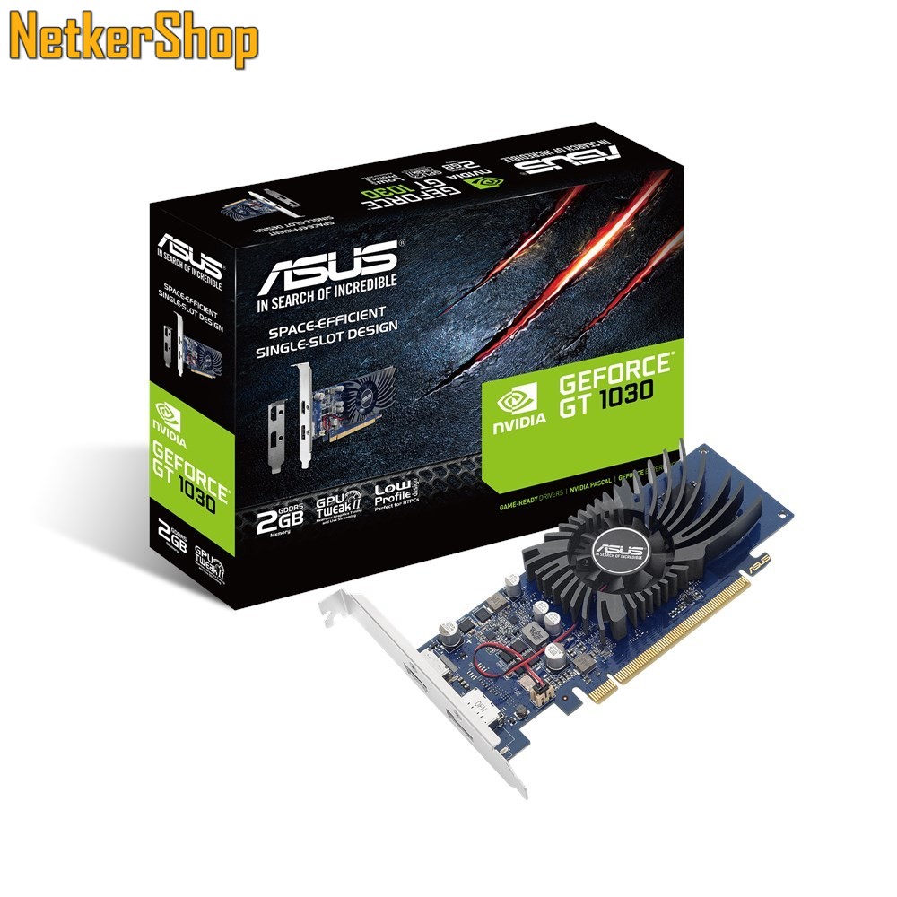 Image of ASUS Nvidia Geforce GT1030-2G-BRK 2GB DDR5 64bit PCI Express LP Videokártya (3 év garancia)