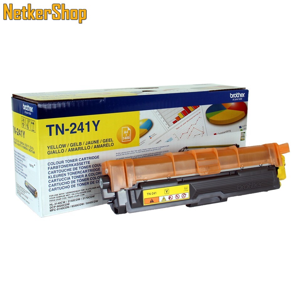 Image of Brother TN-241Y (TN241Y) sárga eredeti toner (1 év garancia)