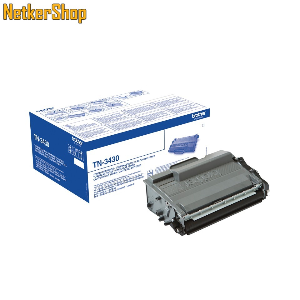 Image of Brother TN-3430 (TN3430) nagytöltetű fekete eredeti toner (1 év garancia)