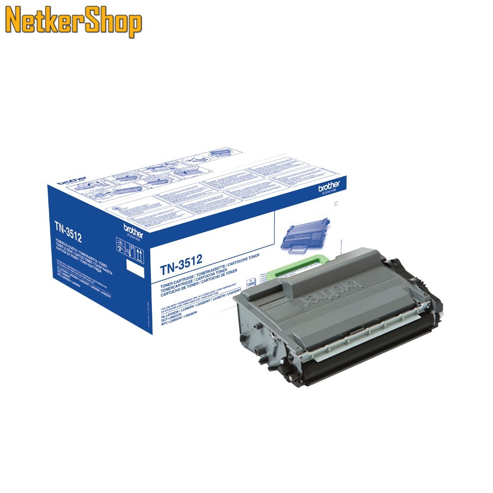 Image of Brother TN-3512 (TN3512) nagytöltetű fekete eredeti toner (1 év garancia)