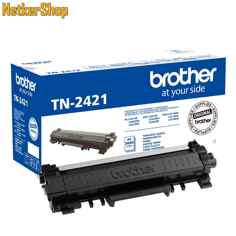 Image of Brother TN-2421 (TN2421) nagytöltetű fekete eredeti toner (1 év garancia)