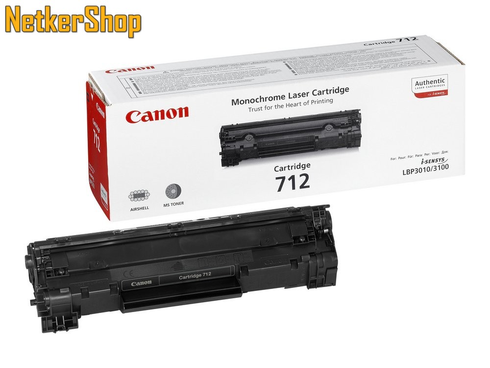 Image of Canon CRG-712 (1870B002) fekete eredeti toner (1 év garancia)