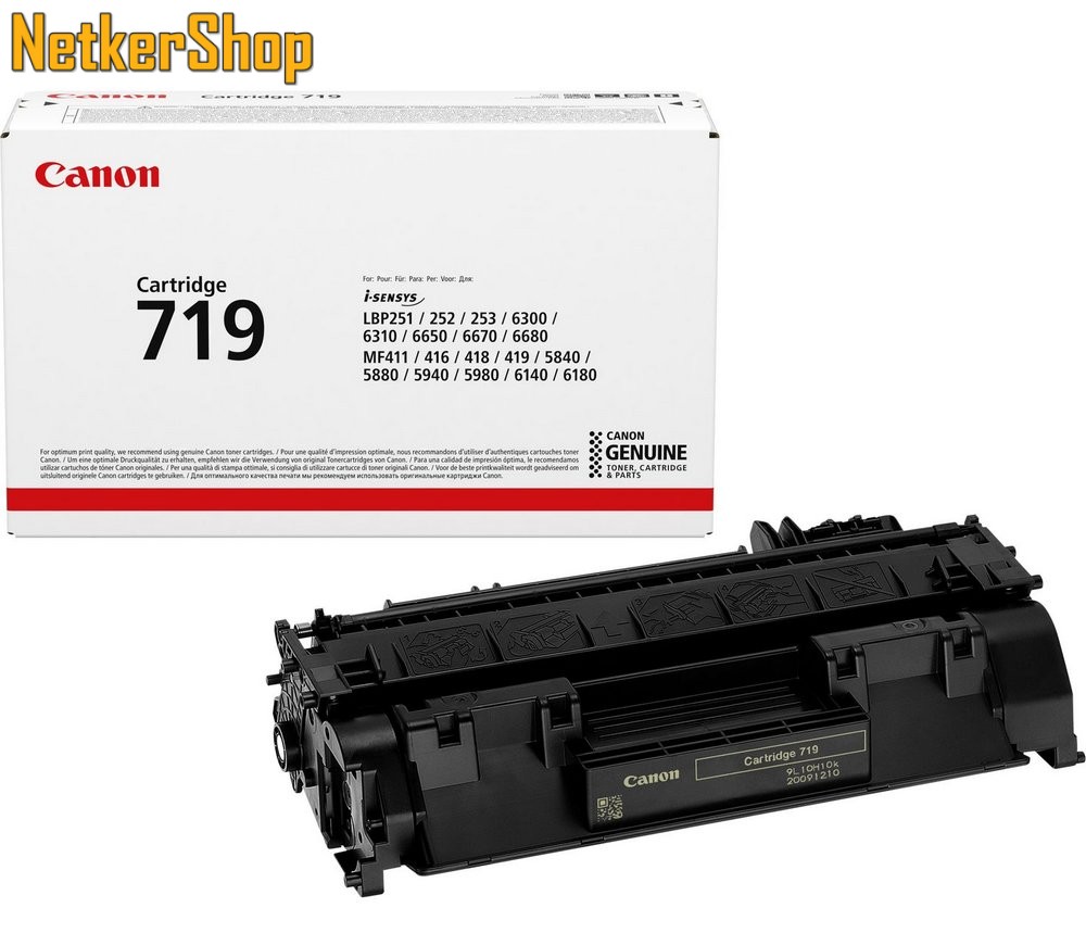 Image of Canon CRG-719 (3479B002) fekete eredeti toner (1 év garancia)