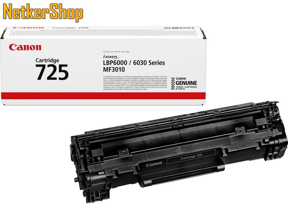 Image of Canon CRG-725 (3484B002) fekete eredeti toner (1 év garancia)