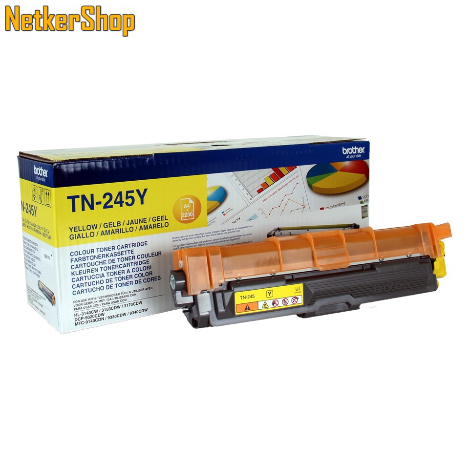 Image of Brother TN-245Y (TN245Y) sárga eredeti toner (1 év garancia)