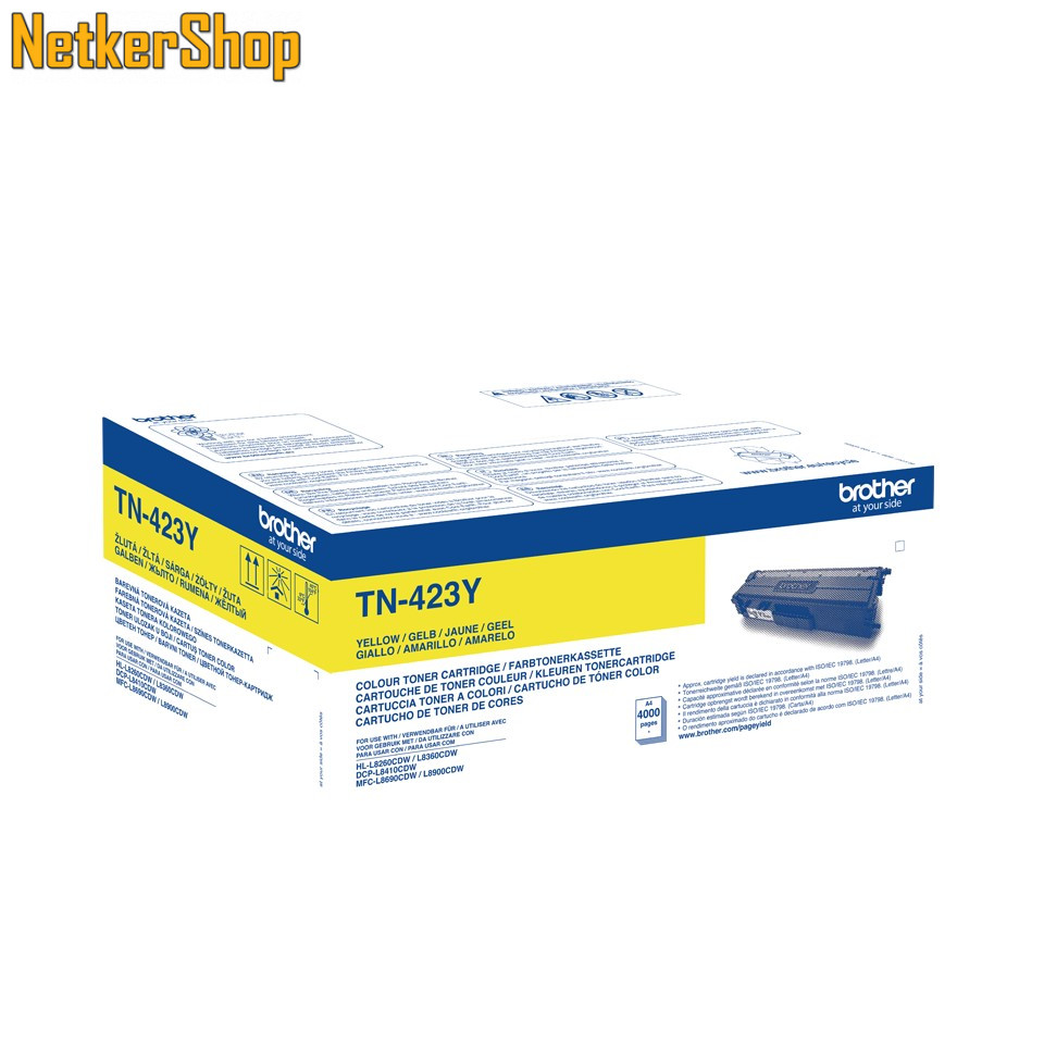 Image of Brother TN-423Y (TN423Y) sárga eredeti toner (1 év garancia)