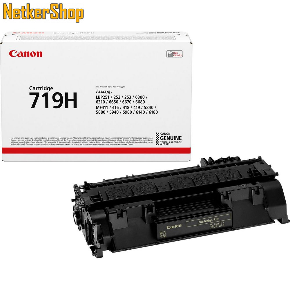 Image of Canon CRG-719H (3480B002) nagy kapacítású fekete eredeti toner (1 év garancia)