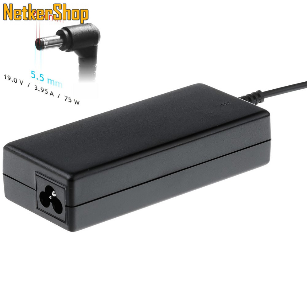 Image of Akyga AK-ND-02 75W Asus/Toshiba/HP/Lenovo notebook hálózati töltő adapter (2 év garancia)