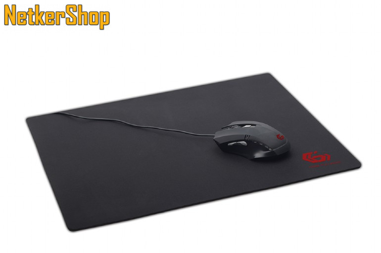 Image of Gembird MP-GAME-L fekete gaming egérpad (1 év garancia)