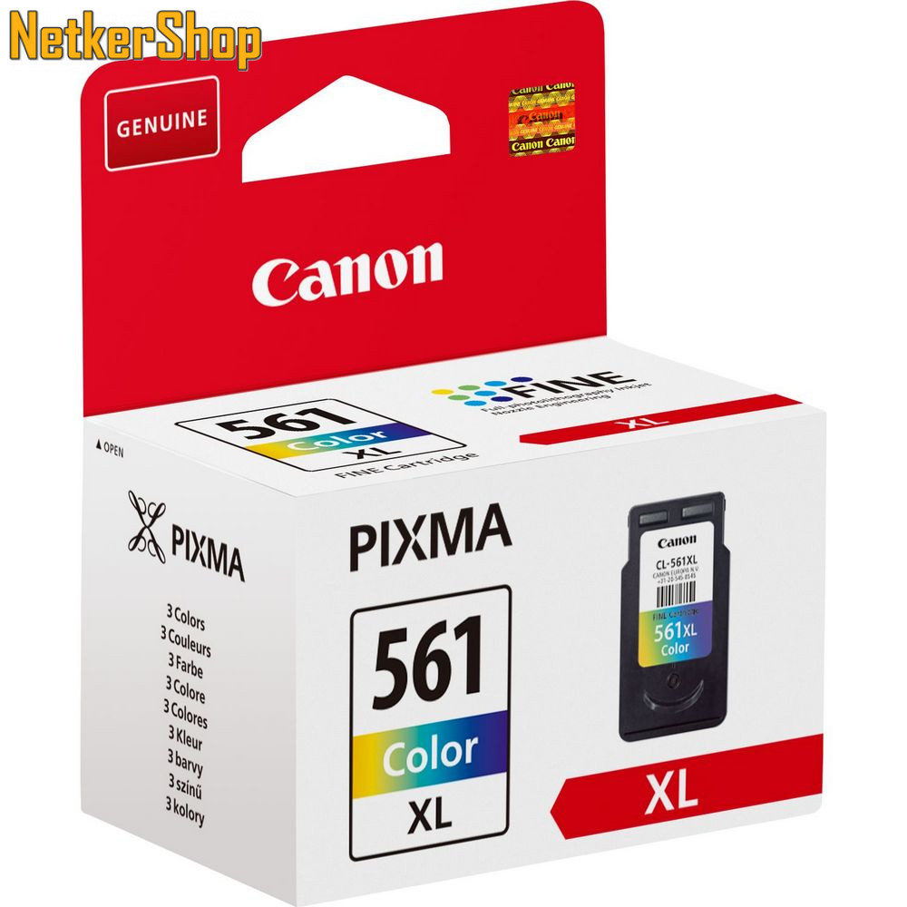 Image of Canon CL-561XL színes (3730C001) nagytöltetű eredeti tintapatron (1 év garancia)