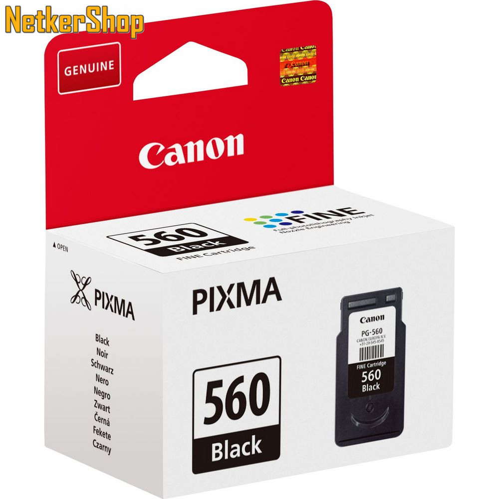 Image of Canon PG-560 fekete (3713C001) eredeti tintapatron (1 év garancia)