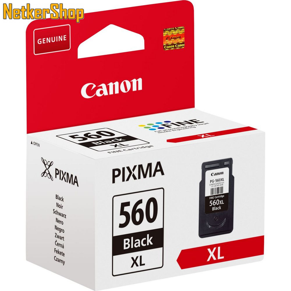 Image of Canon PG-560XL fekete (3712C001) nagytöltetű eredeti tintapatron (1 év garancia)