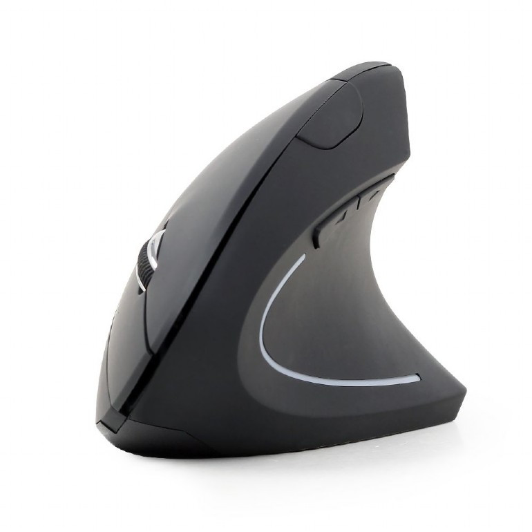 Image of Gembird (MUSW-ERGO-01) ergonomikus fekete vezeték nélküli optikai egér