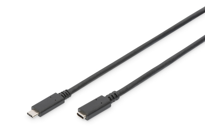 Image of Assmann (AK-300210-020-S) 2m fekete USB-C 3.1 hosszabbító kábel