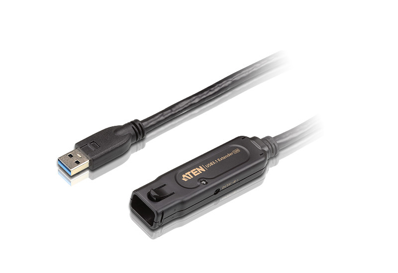 Image of ATEN (UE3310) 10m fekete USB-A 3.1 Gen1 hosszabbító kábel