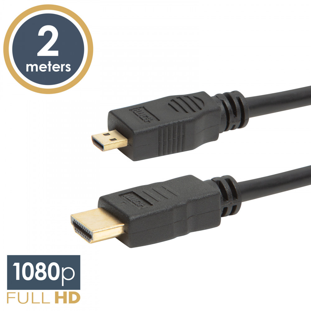 Image of Delight (20317) 2m fekete HDMI / micro HDMI kábel