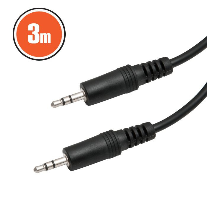 Image of Delight (20316) 3m fekete 3.5 jack / 3.5 jack audio kábel