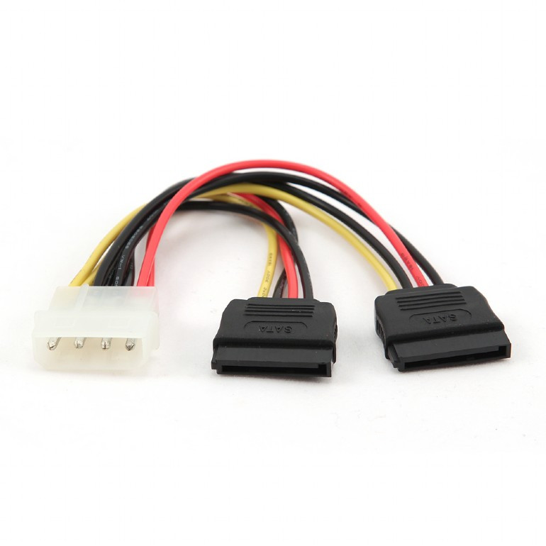 Image of Gembird (CC-SATA-PSY) 15cm IDE tápkábel / 2xSATA tápkábel átalakító