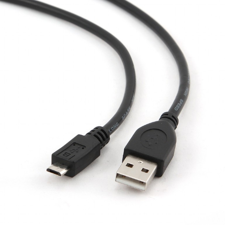 Image of Gembird (CCP-MUSB2-AMBM-0.5M) 0.5m fekete USB2.0 / microUSB-B kábel