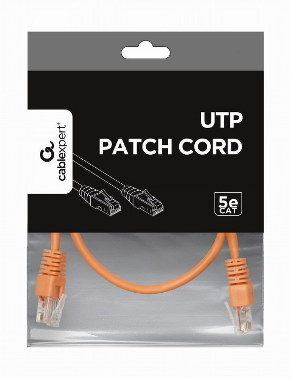 Image of CAT5e UTP Patch kábel 0.5m narancs Gembird (PP12-0.5M/O)