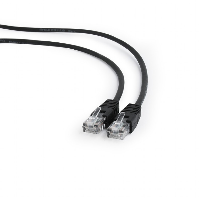 Image of CAT5e UTP Patch kábel 3m fekete Gembird (PP12-3M/BK)