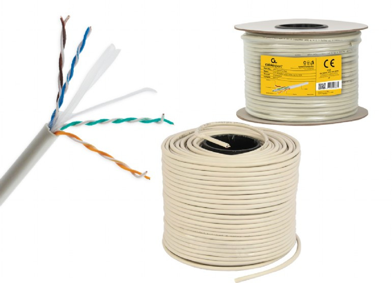 Image of CAT6 UTP LAN kábel 100m szürke solid Gembird (UPC-6004SE-SOL/100)