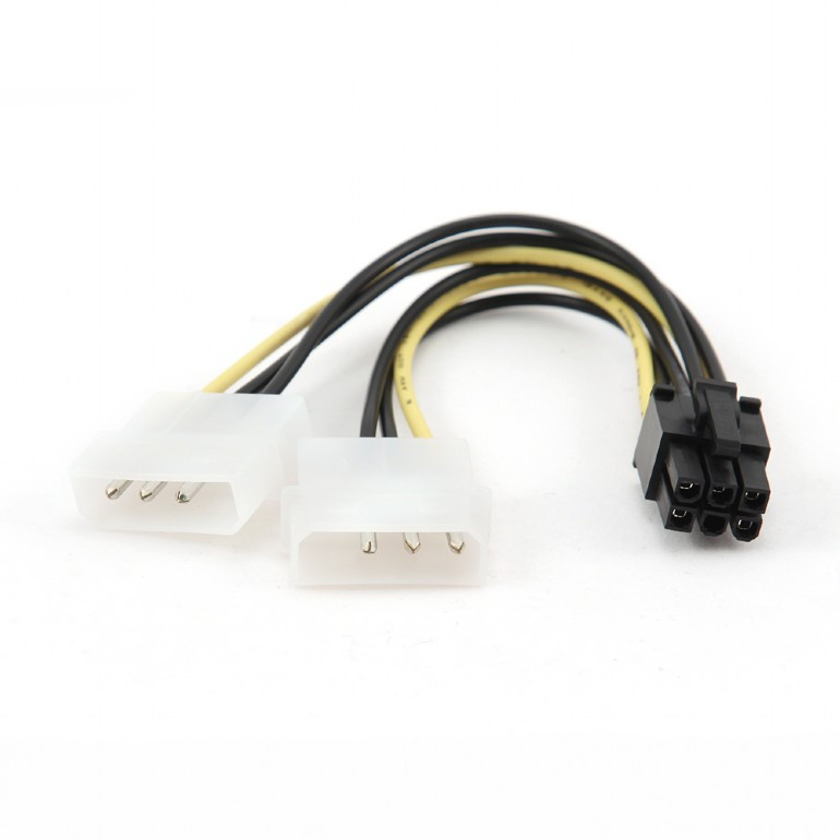 Image of Belső PCI Express tápkábel 6pin / 2xMolex Gembird (CC-PSU-6)