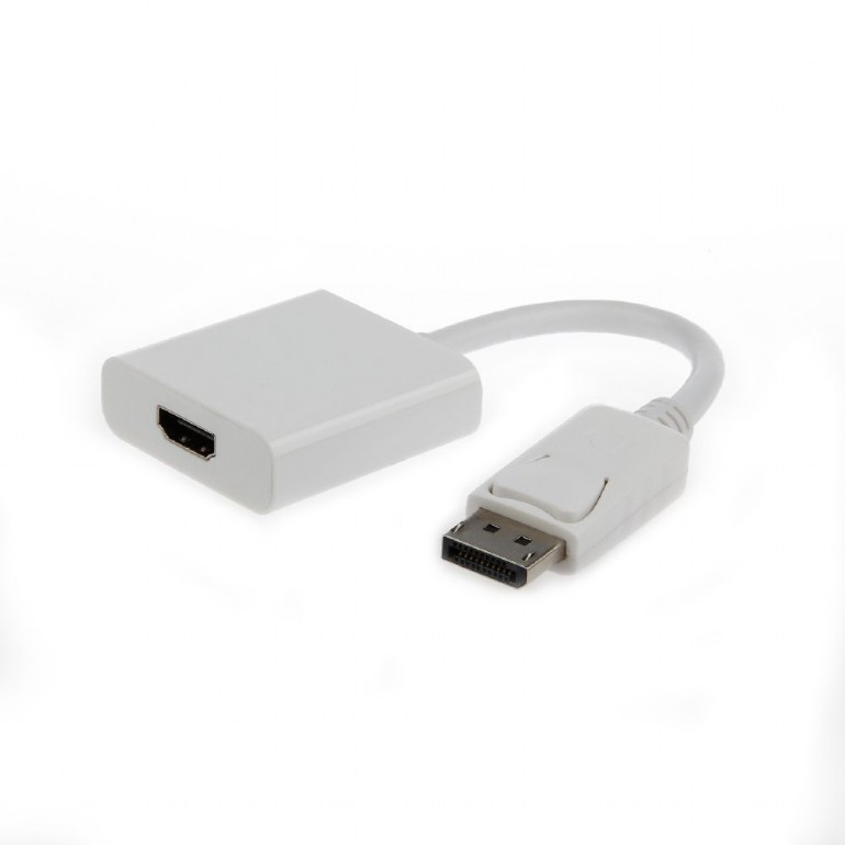 Image of DisplayPort / HDMI adapter kábel 0.1m fehér Gembird (A-DPM-HDMIF-002-W)