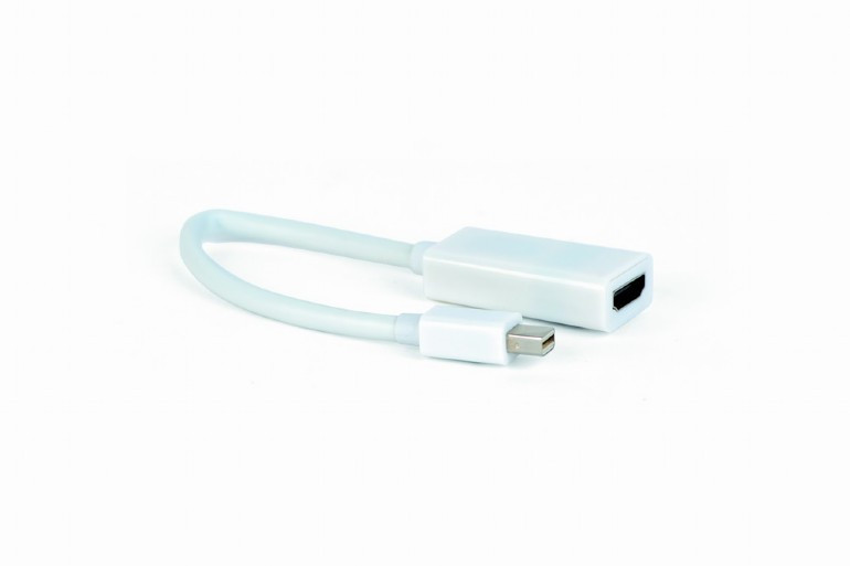 Image of miniDisplayPort / HDMI adapter kábel 0.15m fehér Gembird (A-mDPM-HDMIF-02-W)