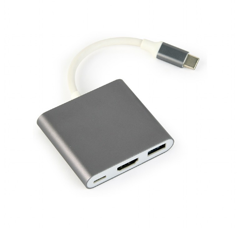Image of Notebook dokkoló USB-C szürke Gembird (A-CM-HDMIF-02-SG)