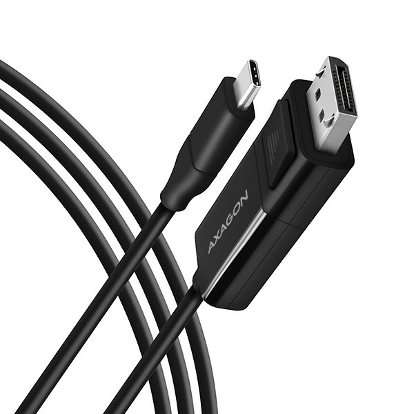 Image of USB-C / DisplayPort kábel aktiv 1.8m fekete AXAGON (RVC-DPC)