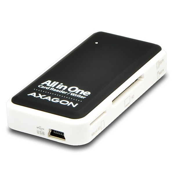 Image of Külső kártyaolvasó USB fekete-fehér AXAGON (CRE-X1)