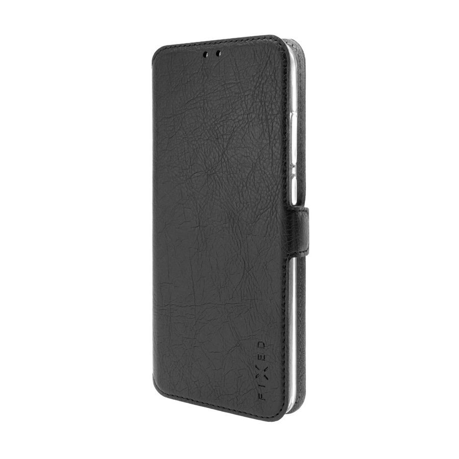 Image of Okostelefon tok műbőr fekete Oppo A52 FIXED Topic (FIXTOP-683-BK)