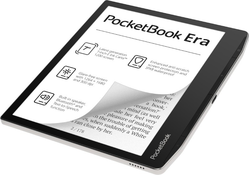 Image of E-book olvasó 7" Stardust Silver 16GB WIFI PocketBook Era (PB700-U-16-WW)