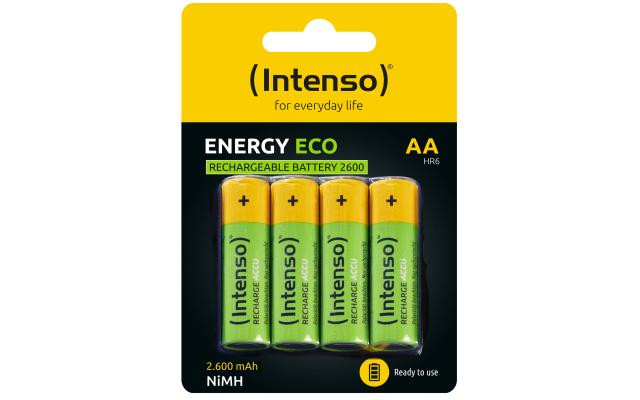 Image of Ceruzaelem újratölthető 2600mAh AA NiMH 4db/csomag Intenso (7505624)