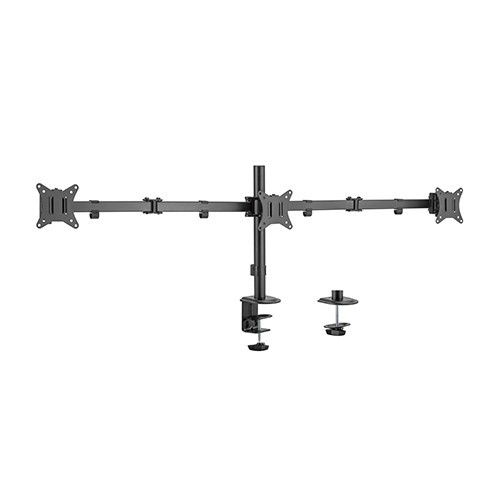 Image of Asztali monitor tartó 3 monitorhoz 27" fekete Gembird (MA-D3-01)