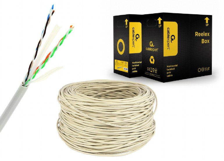 Image of CAT6 UTP LAN kábel 305m szürke Gembird (UPC-6004SE-L)