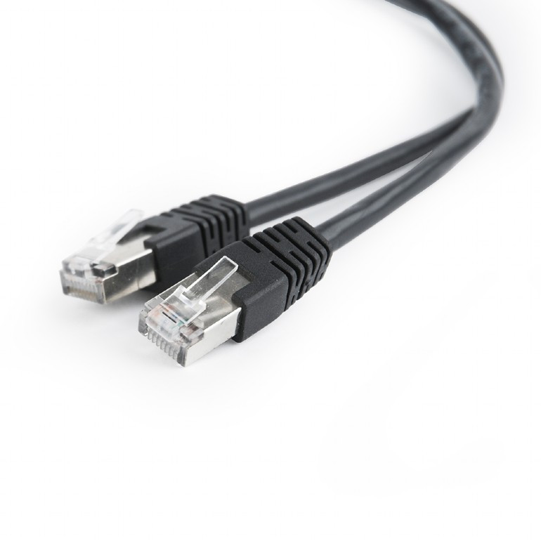 Image of CAT5e FTP Patch kábel 2m fekete Gembird (PP22-2M/BK)