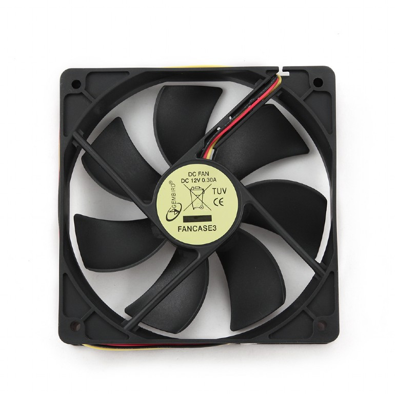 Image of Rendszerhűtő ventilátor 12cm 2000rpm fekete Gembird (FANCASE3)