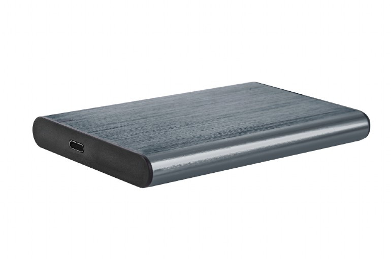 Image of 2.5" HDD SSD külső ház mobilrack USB-C szürke Gembird (E2-U3S-6-GR)