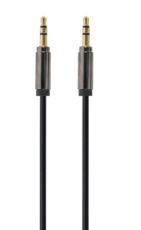 Image of 3.5mm jack audio kábel 1m fekete Gembird (CCAP-444-1M)